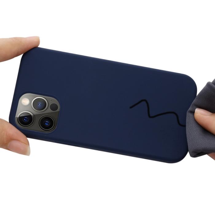 Bild 5, iPhone 15 Pro Skal MagSafe Silikon Mörk Blå