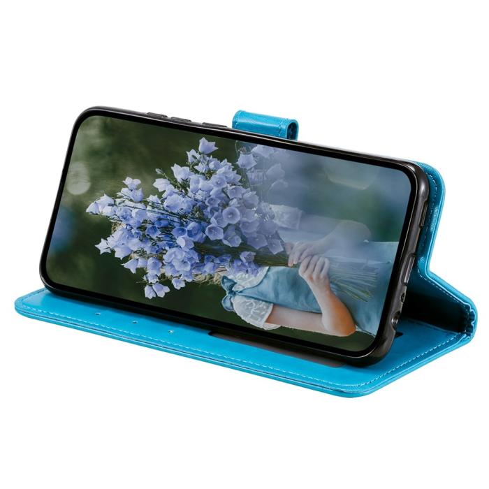 Bild 2, Xiaomi 12T / 12T Pro Fodral Mandala Läder Blå