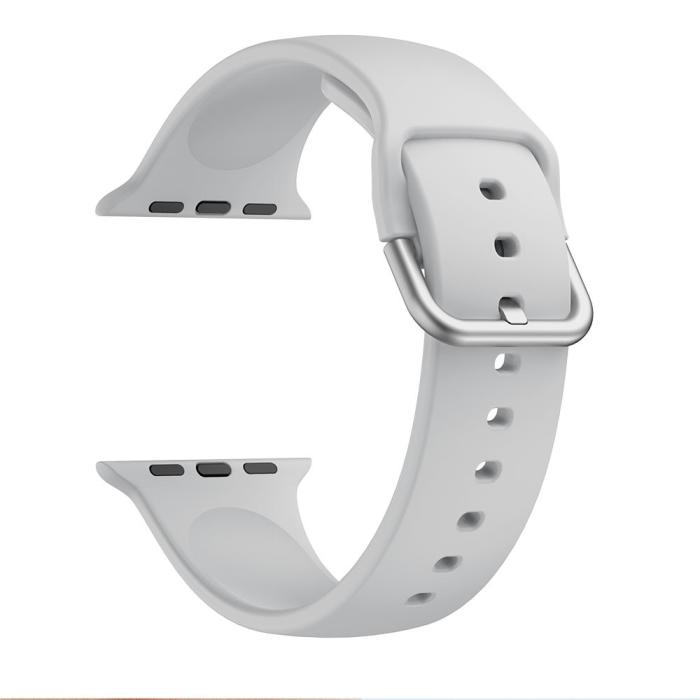 Bild 1, Silikon Armband Apple Watch 41/40/38 mm - Grå