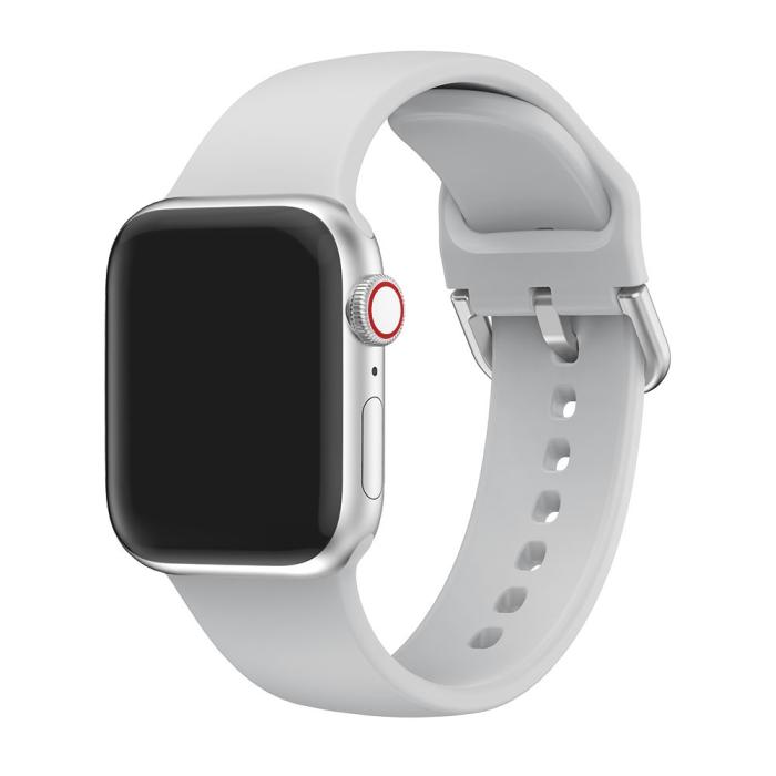 Bild 2, Silikon Armband Apple Watch 41/40/38 mm - Grå