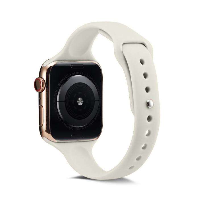 Bild 1, Silikon Armband Apple Watch 41/40/38 mm - Beige