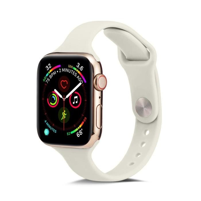 Bild 2, Silikon Armband Apple Watch 41/40/38 mm - Beige