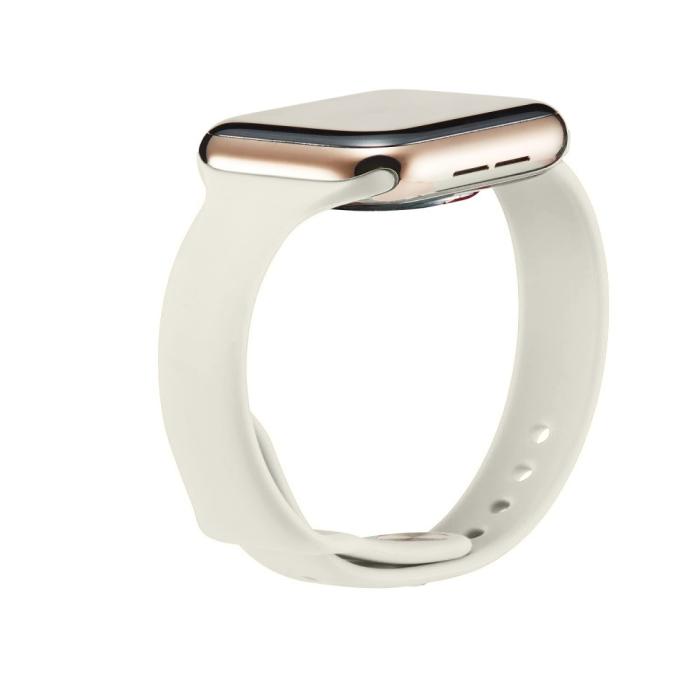 Bild 3, Silikon Armband Apple Watch 41/40/38 mm - Beige
