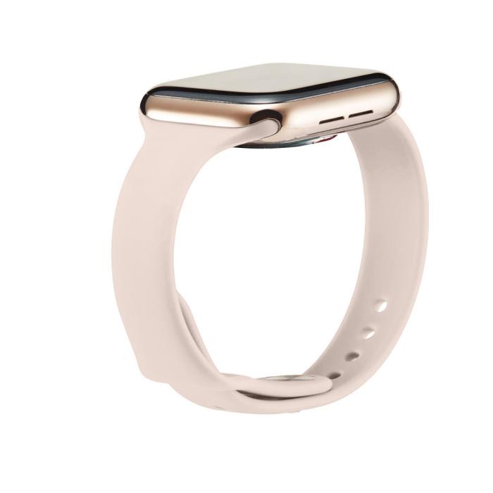 Bild 3, Silikon Armband Apple Watch 41/40/38 mm - Ljus Rosa