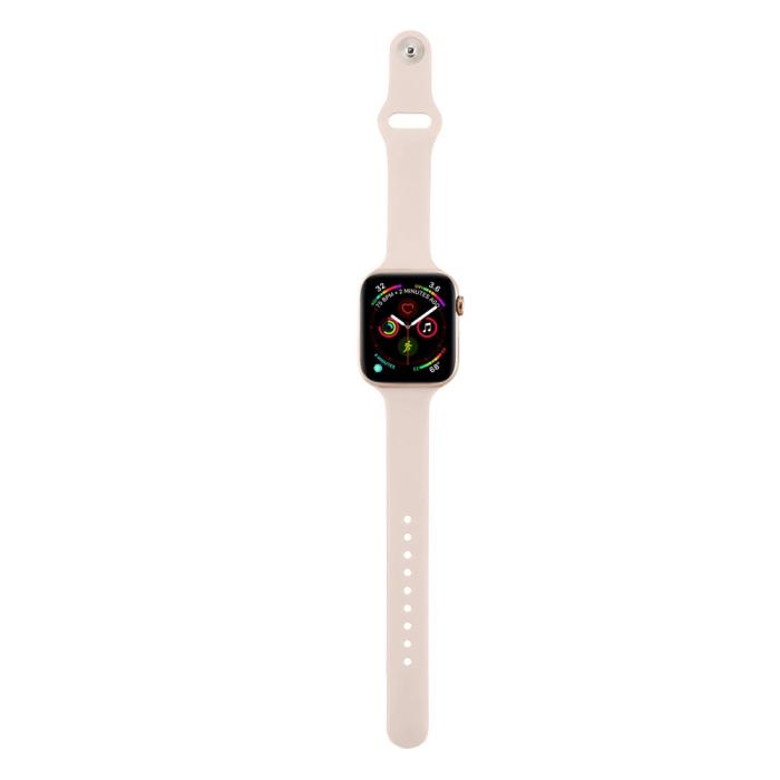 Bild 4, Silikon Armband Apple Watch 41/40/38 mm - Ljus Rosa