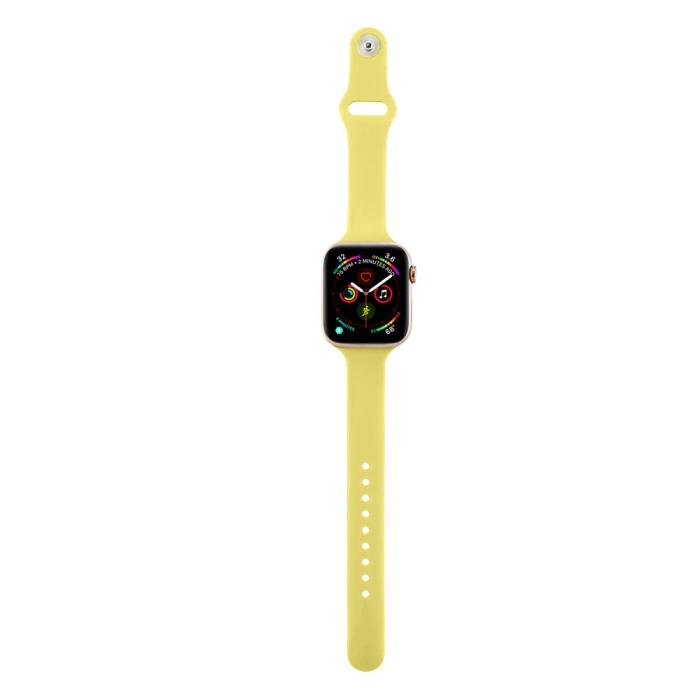 Bild 4, Silikon Armband Apple Watch 41/40/38 mm - Gul