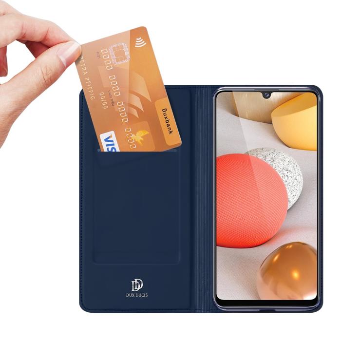 Bild 2, Samsung Galaxy A12 - DUX DUCIS Skin Pro Fodral - Blå