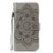 Samsung Galaxy A72 - Mandala Läder Fodral - Grå