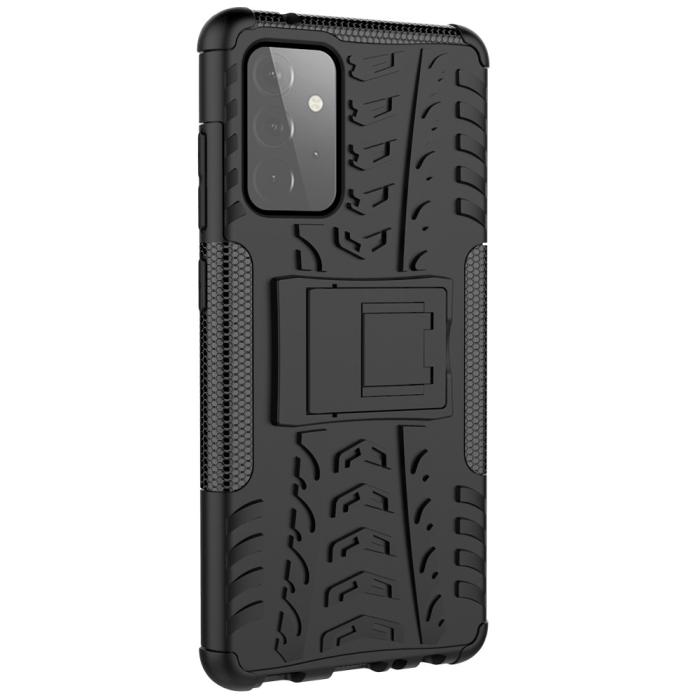 Bild 5, Samsung Galaxy A72 - Ultimata Stöttåliga Skalet med Stöd - Svart