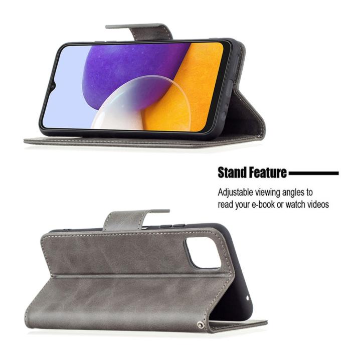 Bild 4, Samsung Galaxy A22 5G - Solid Shark Fodral - Grå
