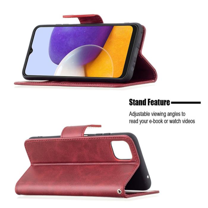 Bild 4, Samsung Galaxy A22 5G - Solid Shark Fodral - Röd