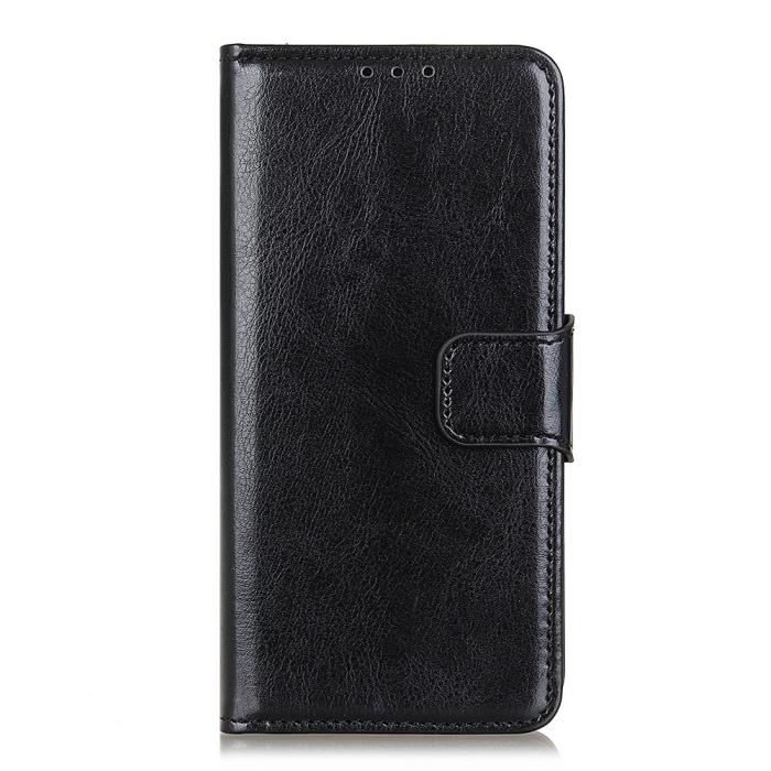 Bild 2, Xiaomi Redmi 8A - Crazy Horse Plånboksfodral - Svart