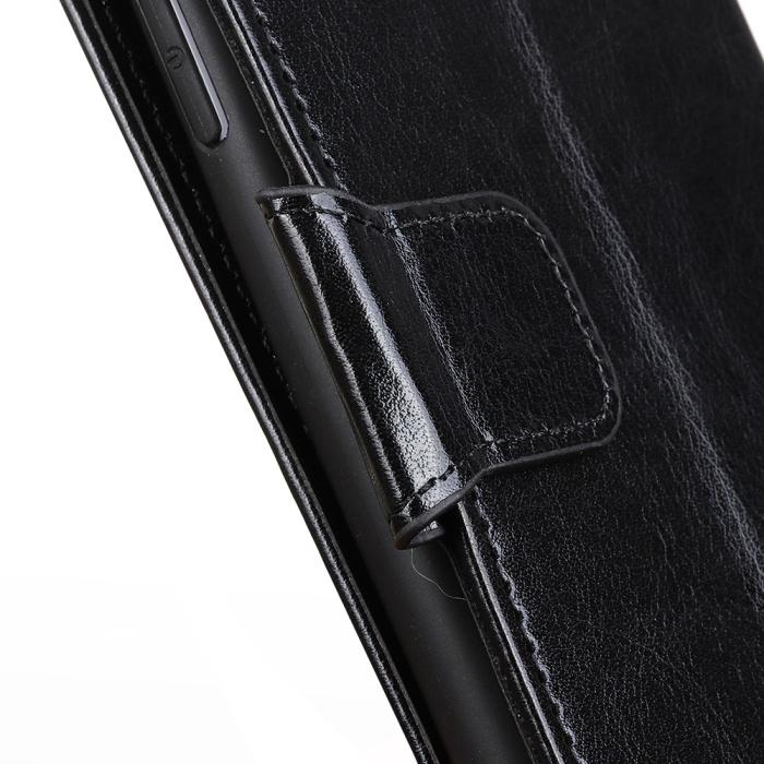 Bild 4, Xiaomi Redmi 8A - Crazy Horse Plånboksfodral - Svart