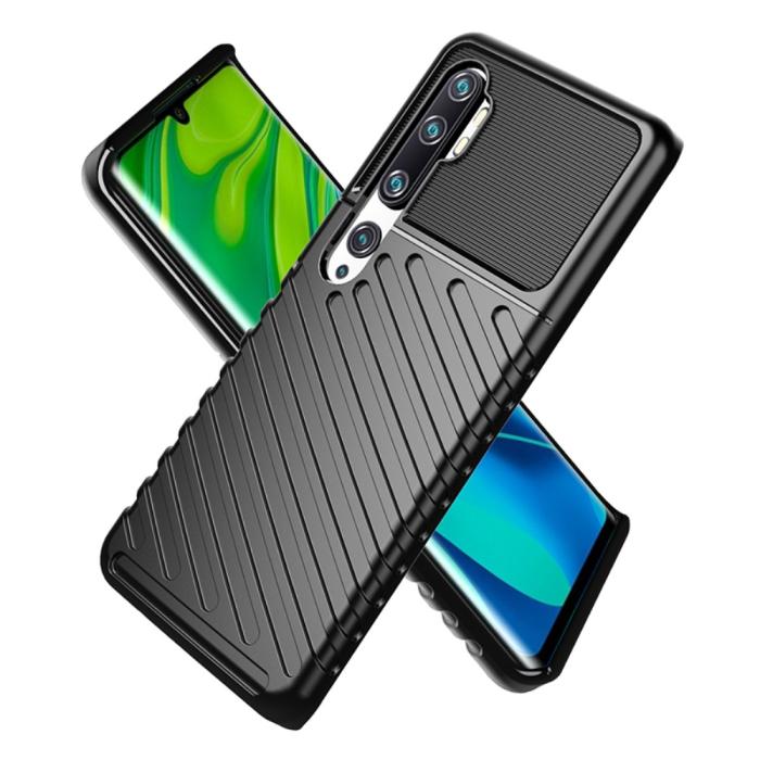 Bild 2, Xiaomi Mi Note 10 / Note 10 Pro - Twill Skal - Svart