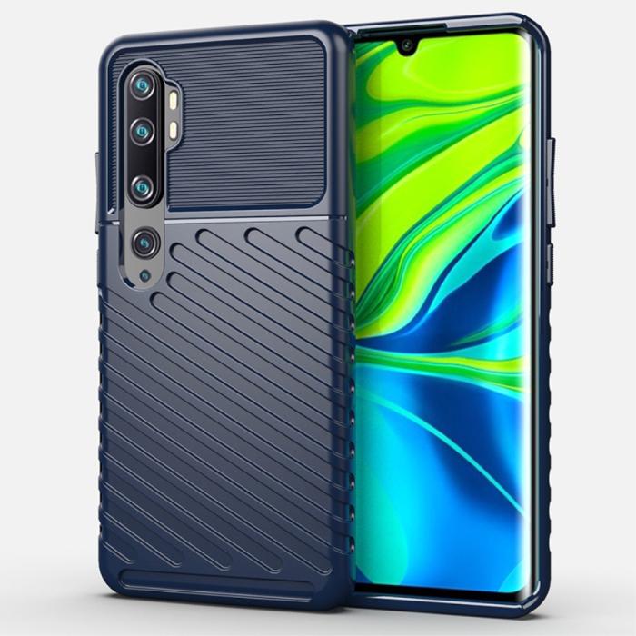 Bild 1, Xiaomi Mi Note 10 / Note 10 Pro - Twill Skal - Mörk Blå
