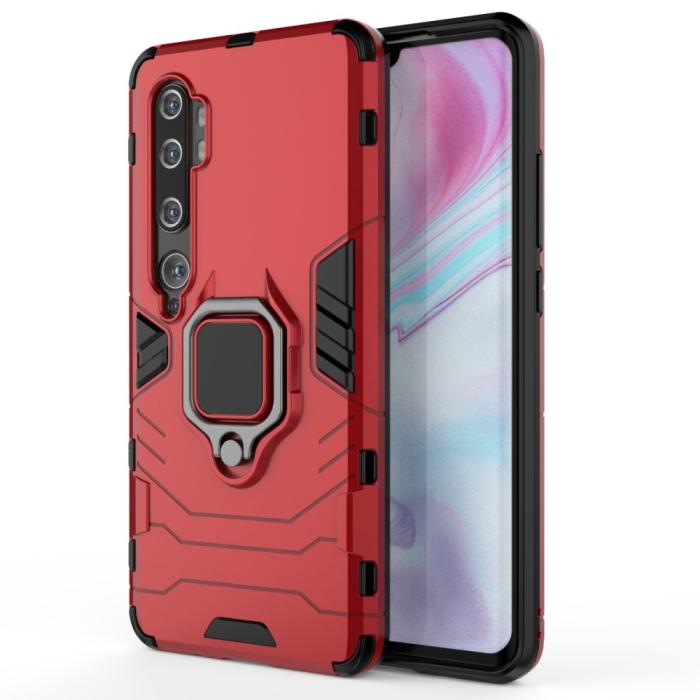 Bild 2, Xiaomi Mi Note 10 / Note 10 Pro - Ring Skal - Röd