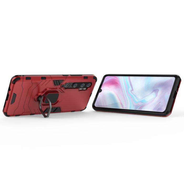 Bild 4, Xiaomi Mi Note 10 / Note 10 Pro - Ring Skal - Röd
