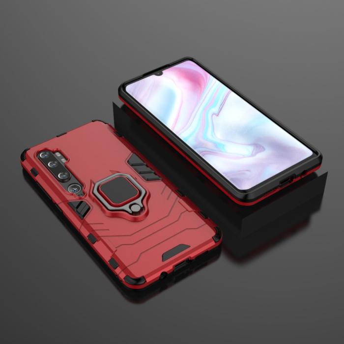 Bild 5, Xiaomi Mi Note 10 / Note 10 Pro - Ring Skal - Röd