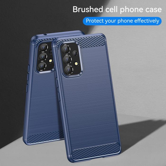 Bild 6, Samsung Galaxy A53 5G Skal Kolfiber Textur Blå