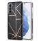 Samsung Galaxy S21 Plus - Geometriskt Marmor Skal - Svart