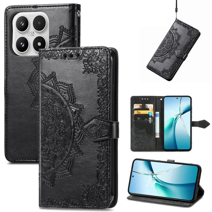 Bild 5, Xiaomi 17 Fodral Läder Mandala Svart