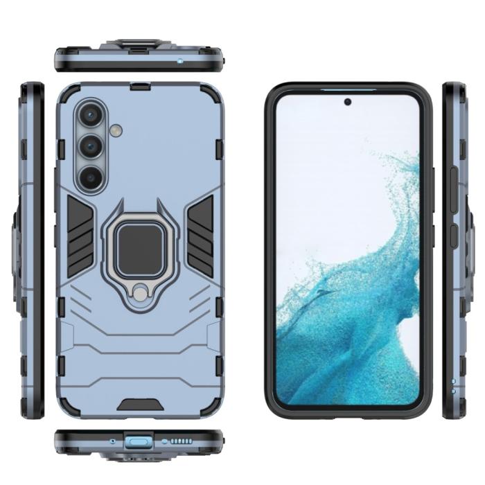 Bild 6, Samsung Galaxy A54 5G Skal Ring Hybrid Navy Blue