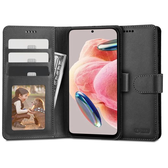 Bild 1, Tech-Protect Xiaomi Redmi Note 12 4G Fodral Läder Svart