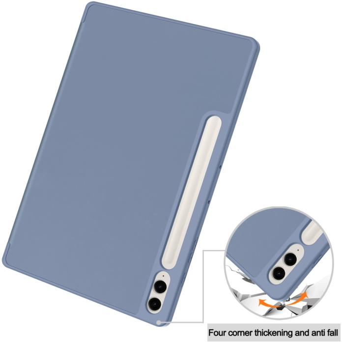 Bild 6, Galaxy Tab S9 FE Plus Fodral Tri-Fold Pennhållare Lila