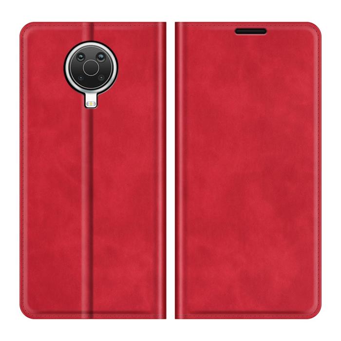 Bild 1, Nokia G10 / G20 Fodral Skin Touch Läder Röd