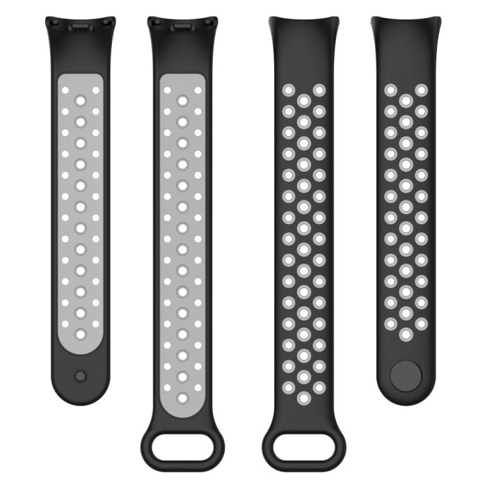 Bild 5, Xiaomi Smart Band 9/8 Träningsarmband Dual-Color Svart/Grå