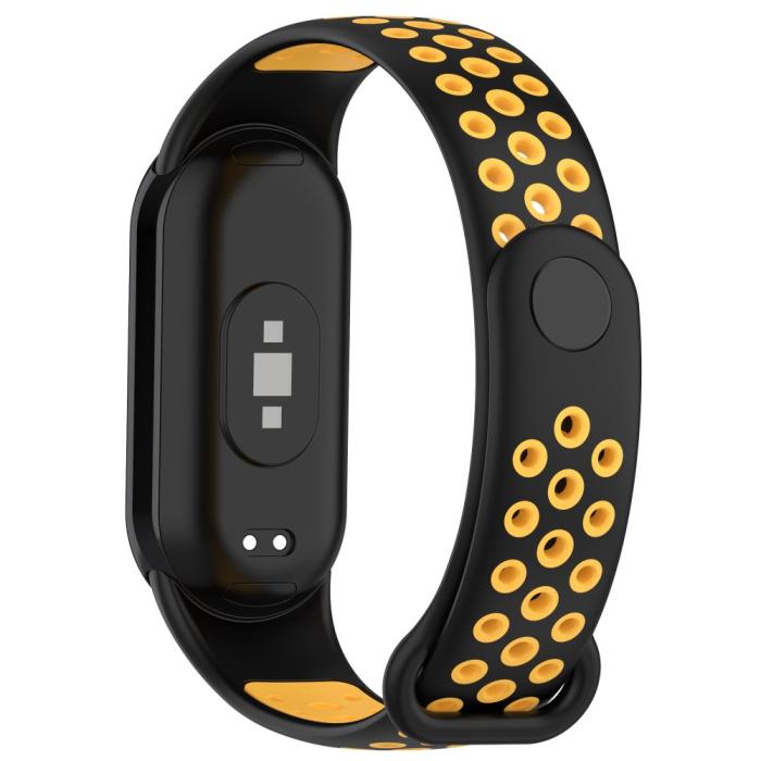 Bild 1, Xiaomi Smart Band 9/8 Träningsarmband Dual-Color Svart/Gul