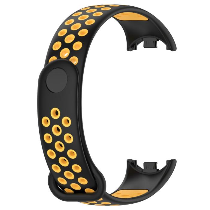 Bild 4, Xiaomi Smart Band 9/8 Träningsarmband Dual-Color Svart/Gul