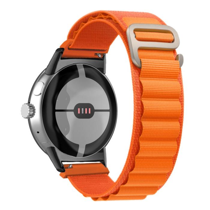 Bild 2, Google Pixel Watch / Watch 2 Armband Nylon Pro Orange