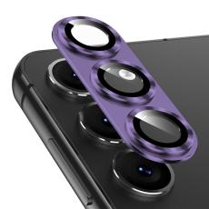 ENKAY Samsung Galaxy S25 Linsskydd H&auml;rdat Glas Lila