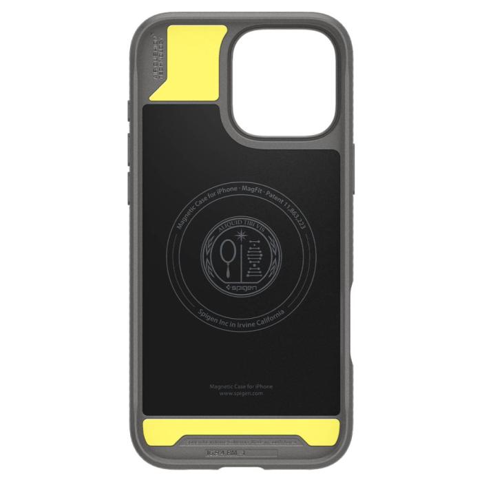 Bild 3, Spigen iPhone 16 Pro Max Skal MagSafe Rugged Armor Grå