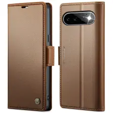 CASEME Google Pixel 11 / 11 Pro Fodral RFID L&auml;der Brun