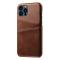 iPhone 13 Pro - KSQ Skal Med Kortfack - Brun