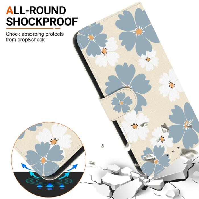 Bild 6, Honor 400 Smart Fodral Läder Blue Daisy