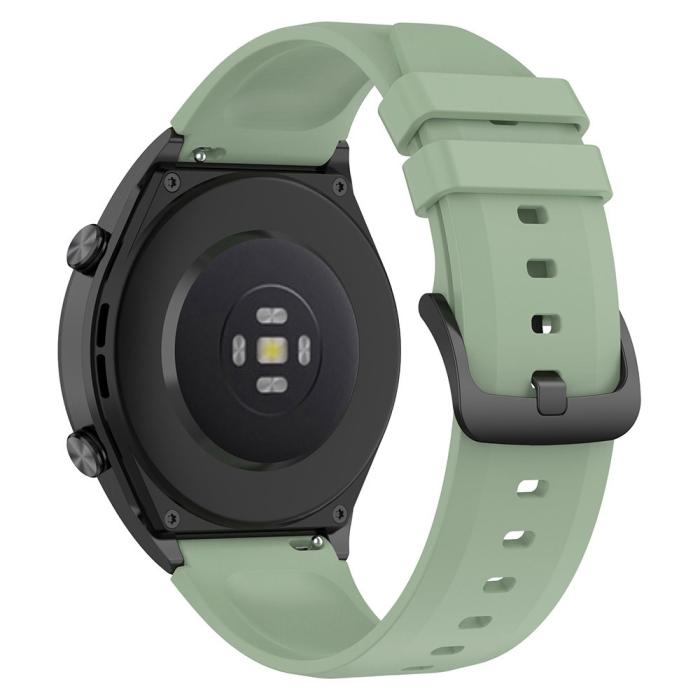 Bild 3, Silikon Armband Smartwatch (22 mm) Ljus Grön