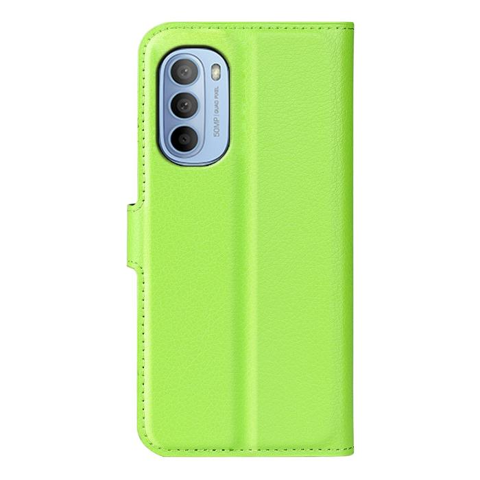Bild 3, Motorola Moto G31 / G41 Fodral Litchi Textur Grön