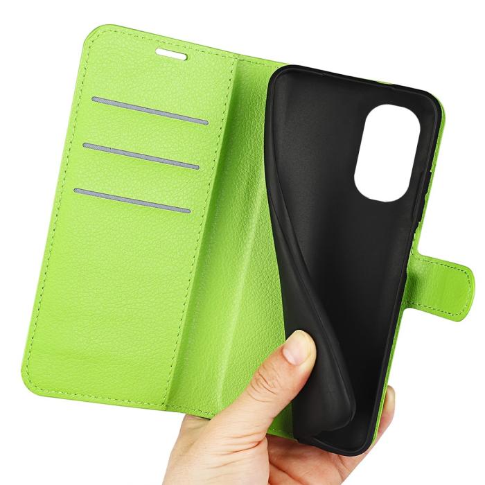 Bild 5, Motorola Moto G31 / G41 Fodral Litchi Textur Grön