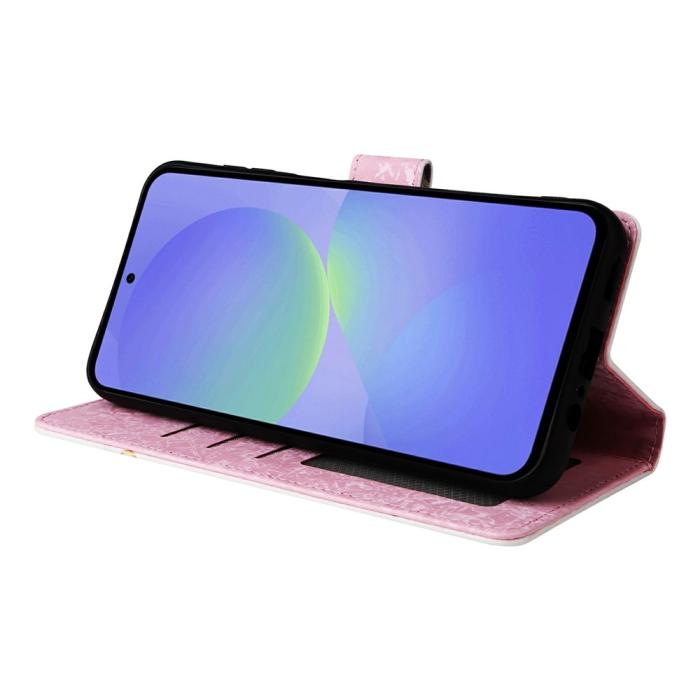Bild 3, Samsung Galaxy A57 5G Fodral RFID Läder Färgglada Blommor