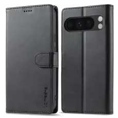 LC.IMEEKE Google Pixel 10 Pro XL Fodral L&auml;der Svart