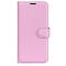 Samsung Galaxy S24 Ultra Fodral Läder Litchi Ljus Rosa