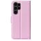 Samsung Galaxy S24 Ultra Fodral Läder Litchi Ljus Rosa