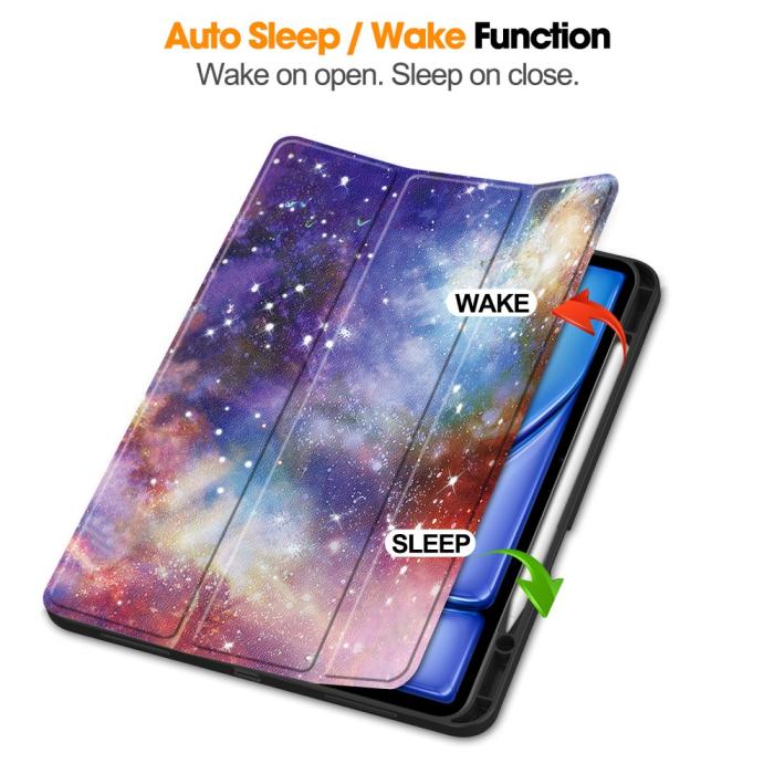 Bild 3, iPad Air 13 2025/2024 Tri-Fold Fodral Med Pennhållare Galaxy