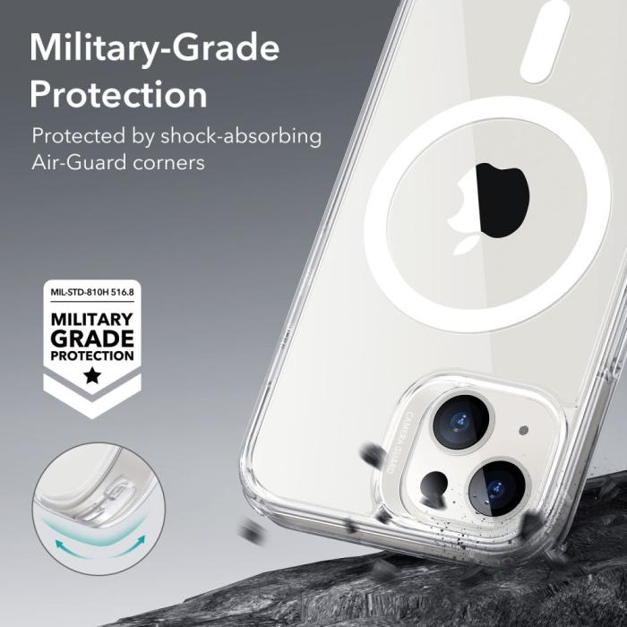 Bild 4, ESR iPhone 13 / 14 Skal CH MagSafe HaloLock Transparent