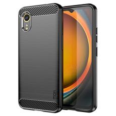 MOFI Samsung Galaxy Xcover 7 Skal Borstad St&aring;l Textur Svart