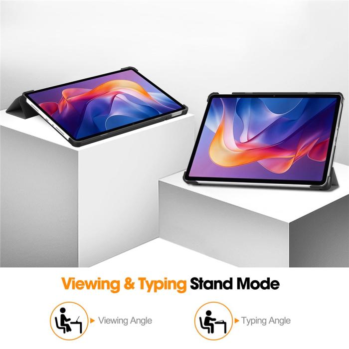 Bild 4, Xiaomi Redmi Pad 2 Fodral Tri-Fold Grå