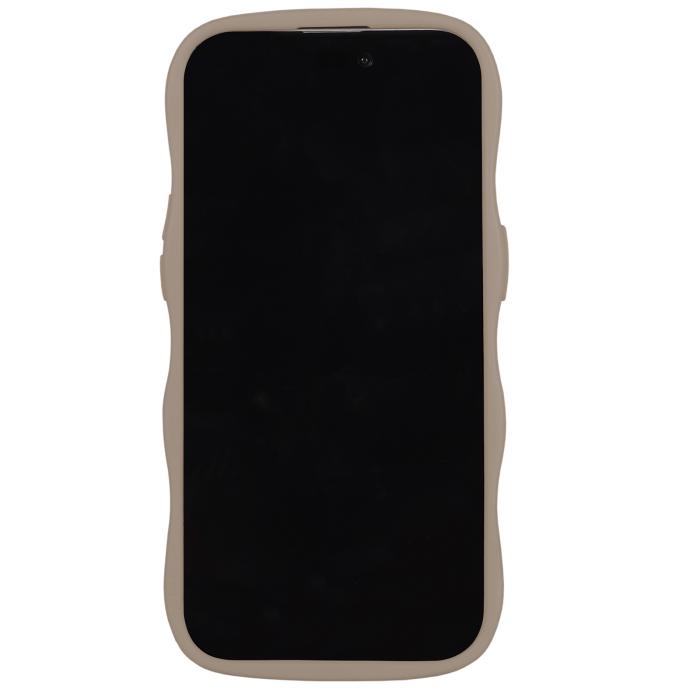Bild 4, holdit iPhone 14 Pro Max Skal Wavy Mocha Brown Transparent